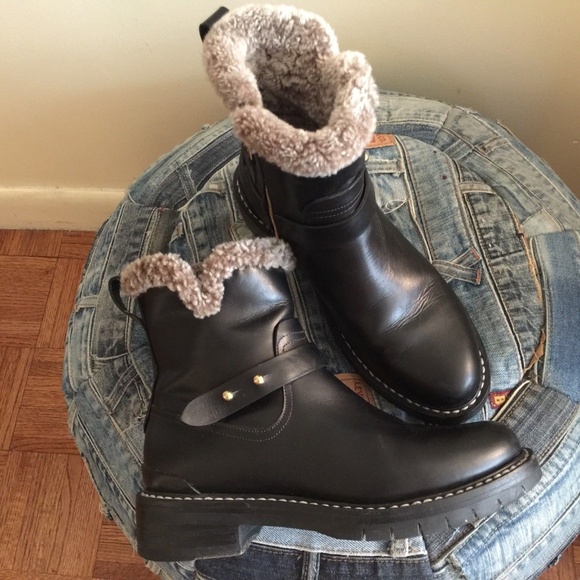 rag bone shearling boots